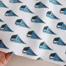 Load image into Gallery viewer, Approaching trains (Blue)
