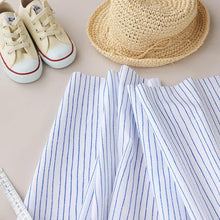 Load image into Gallery viewer, しStripe (White x Navy Blue)
