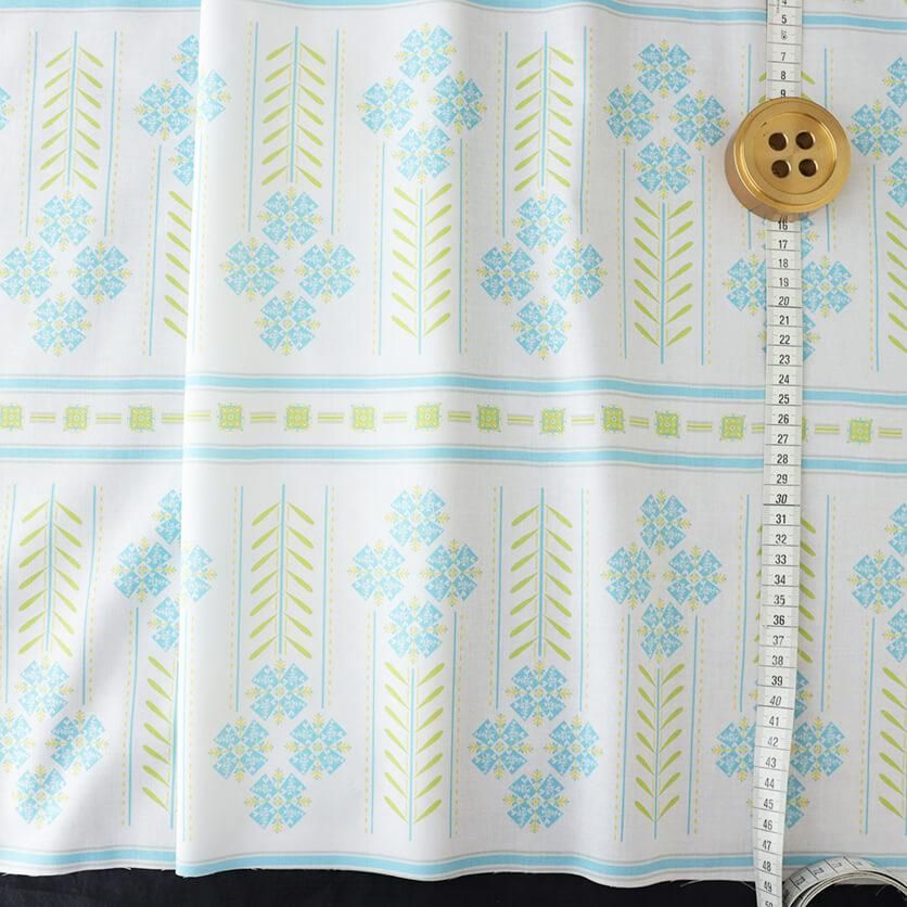 Flowers like water wheels(Green&Blue)