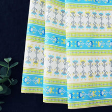 Load image into Gallery viewer, Striped flower field(Blue&amp;Green)
