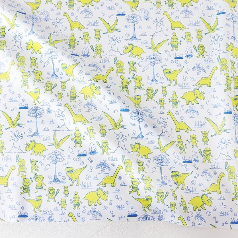 If I could live with dinosaurs(White&LimeGreen)