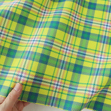 Load image into Gallery viewer, Spring-colored tartan plaid(Green)
