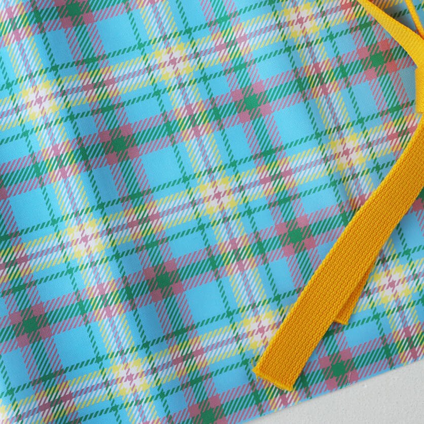 Spring-colored tartan plaid(Blue)