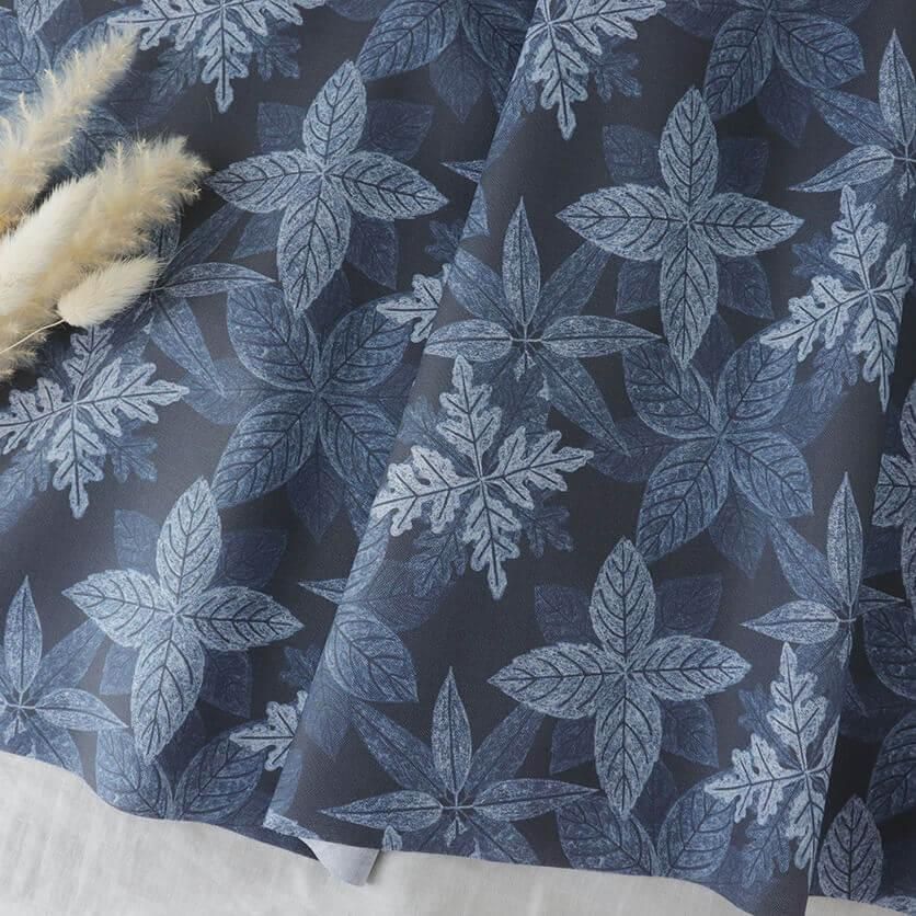 white leaves(Navy)