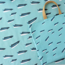 Load image into Gallery viewer, penguins swim big(Turquoise)
