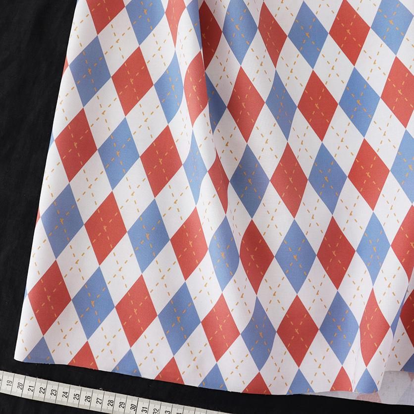 Argyle(Red&Blue Gray)