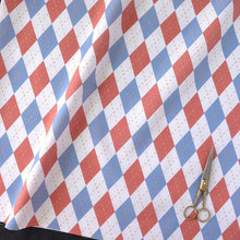 Load image into Gallery viewer, Argyle(Red&amp;Blue Gray)
