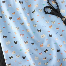Load image into Gallery viewer, Cat faces(Blue)
