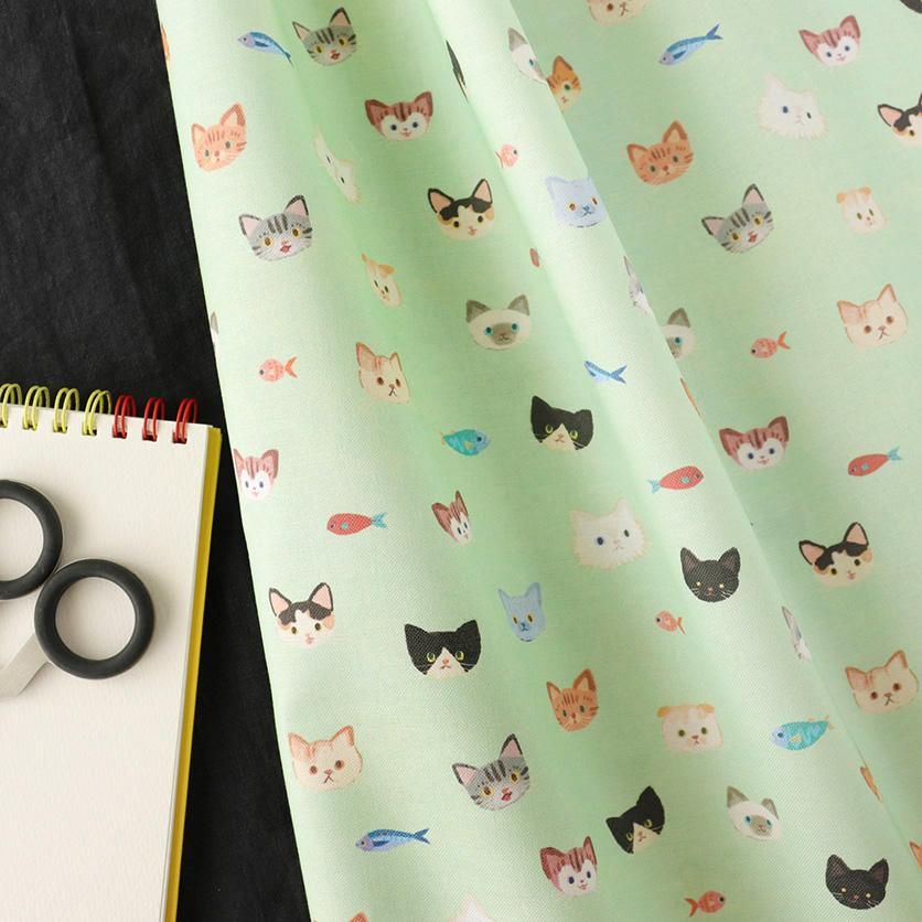 Cat faces(Green)