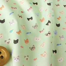 Load image into Gallery viewer, Cat faces(Green)
