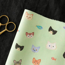 Load image into Gallery viewer, Cat faces(Green)

