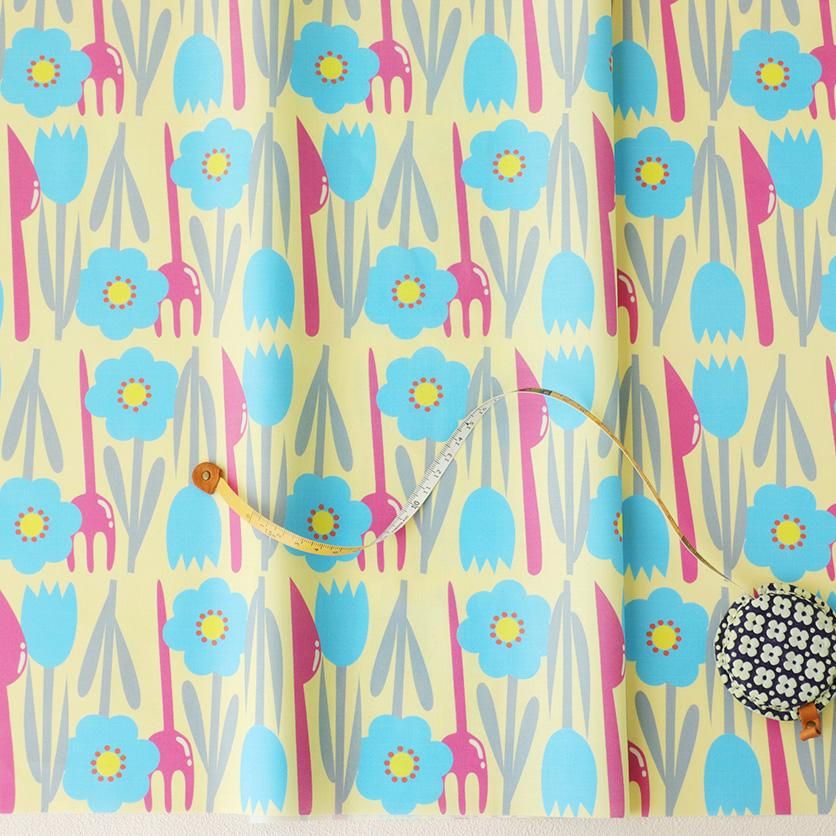 If there are flowers and a knife and fork(Yellow)