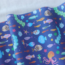 Load image into Gallery viewer, Colorful fishes of the sea(Navy Blue)
