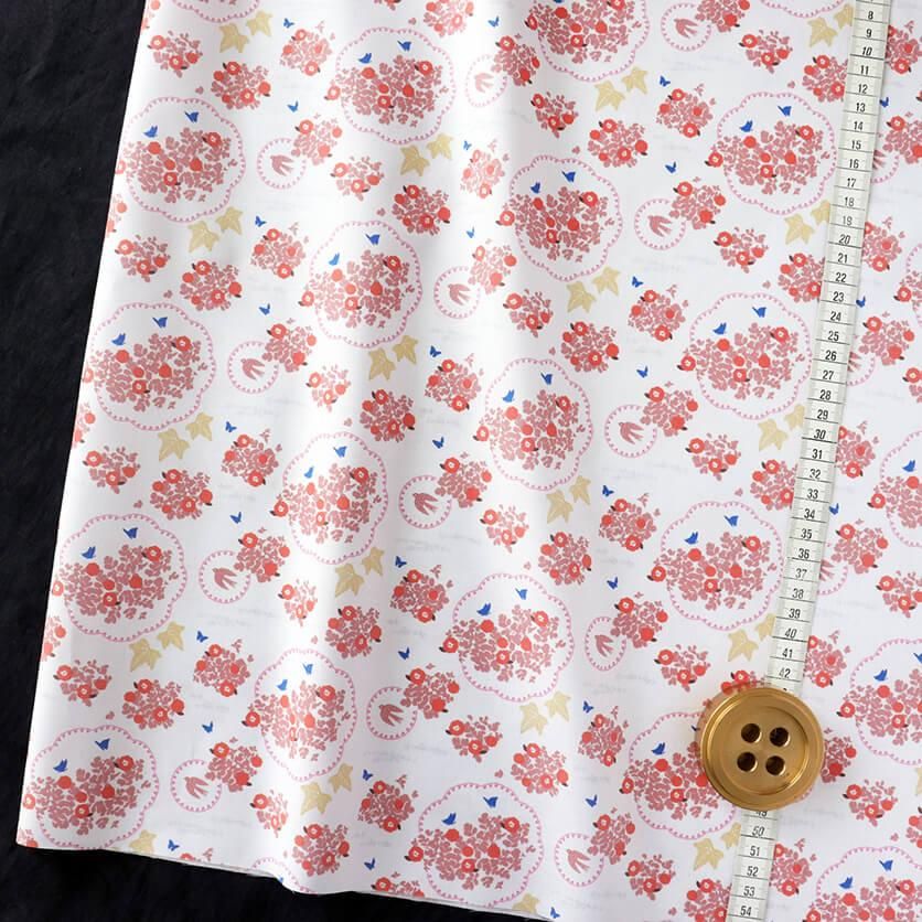 Flowers and Stitching(Red)