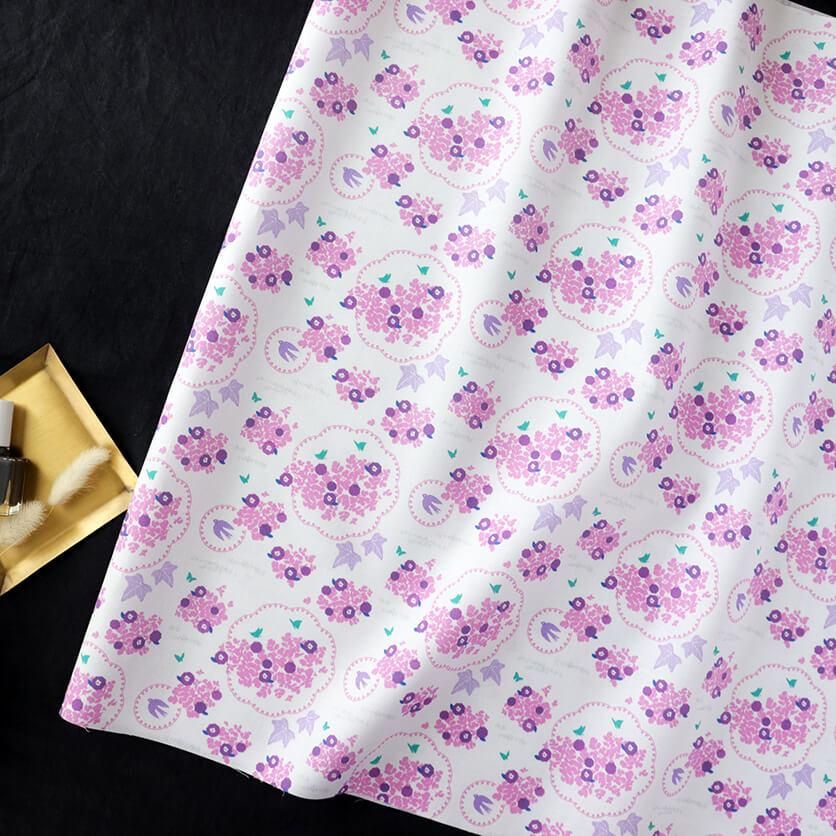 Flowers and Stitching(Purple)