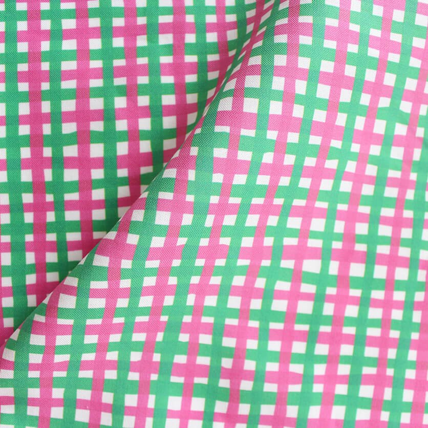 Wavy Checks (Pink x Green)