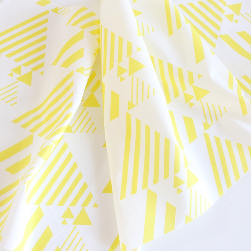 Stripy Triangles Big (Yellow)