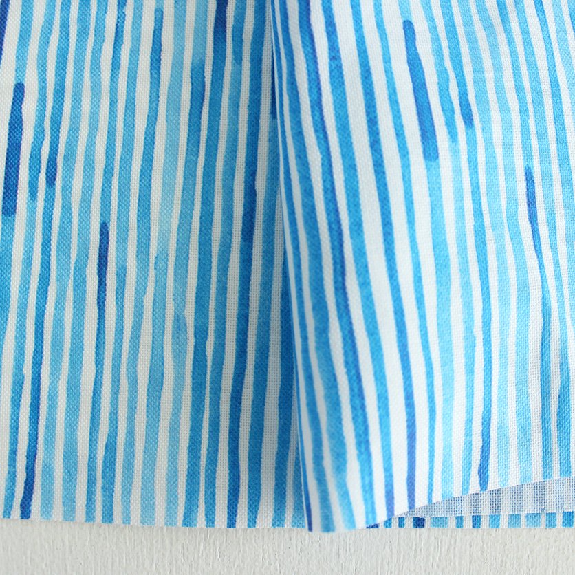 Watercolor Stripes (Blue)