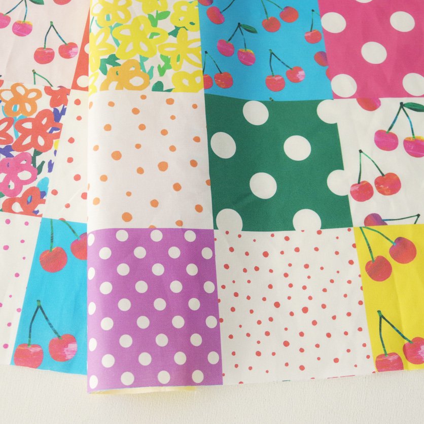 Crazy Fabric: 10cm Patchwork (Colorful)