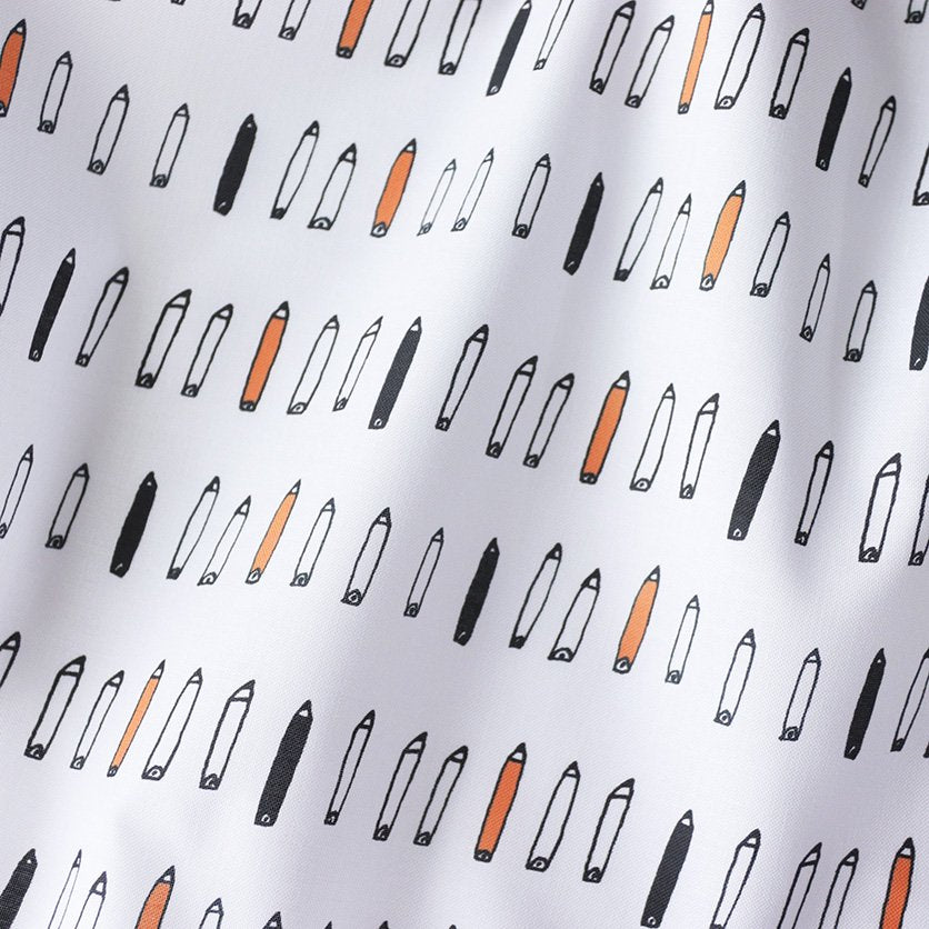 Pencil (White x Orange)