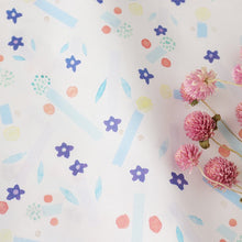 Load image into Gallery viewer, Small Masking Tape Flowers (Sheer Blue)
