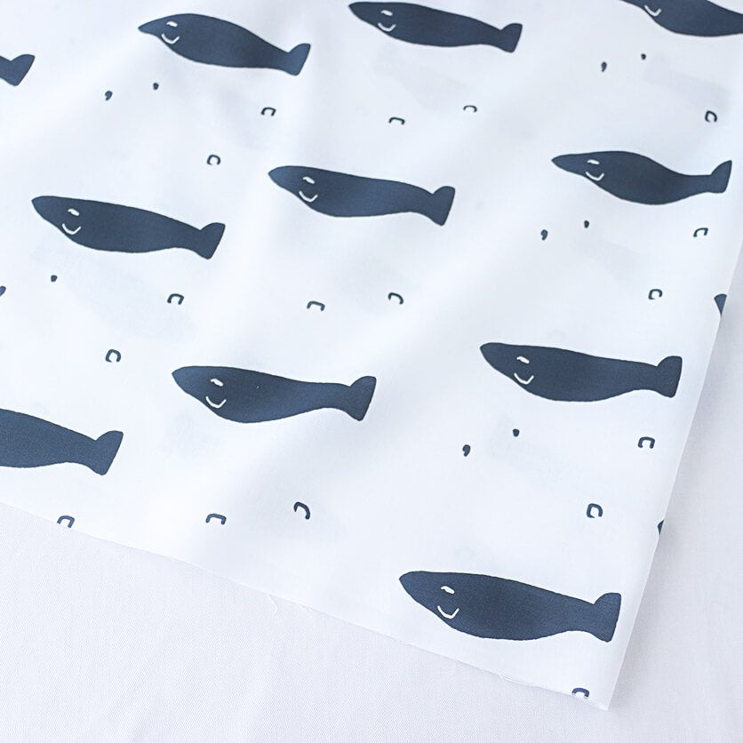 Fish! Big (White x Navy)