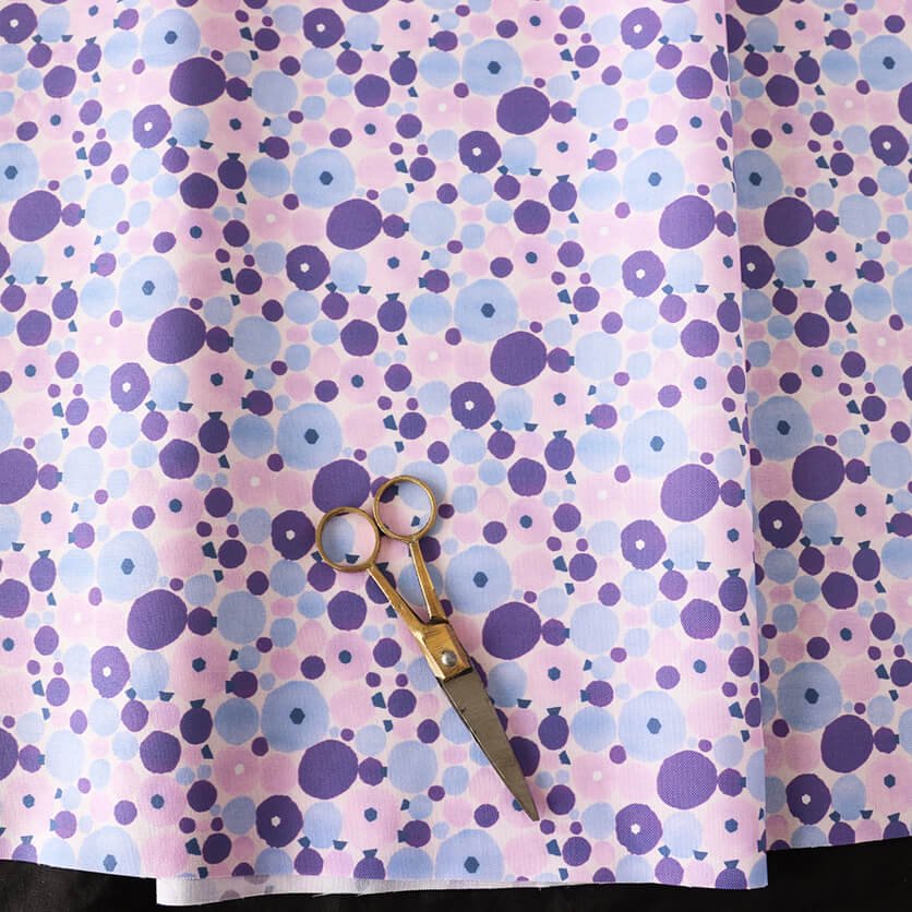 Polka dots like blueberries mini (pink&purple)
