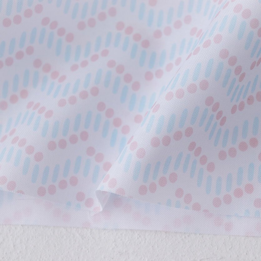Lines connecting words and people (Pink x Sky Blue)