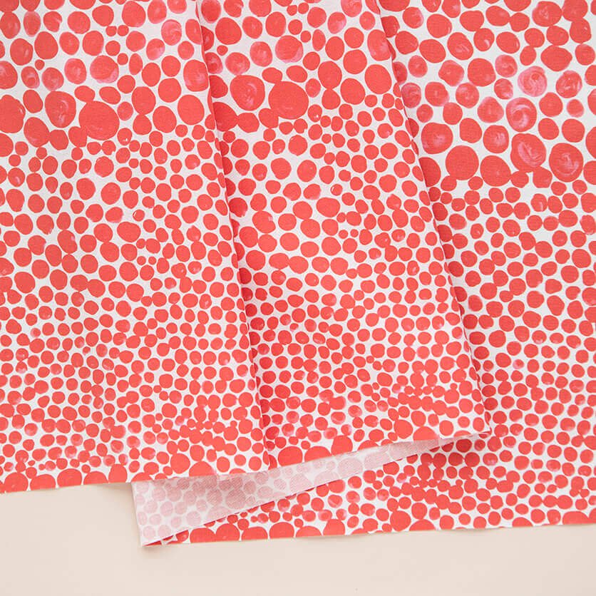 Finger Painting Polka Dots(Red)